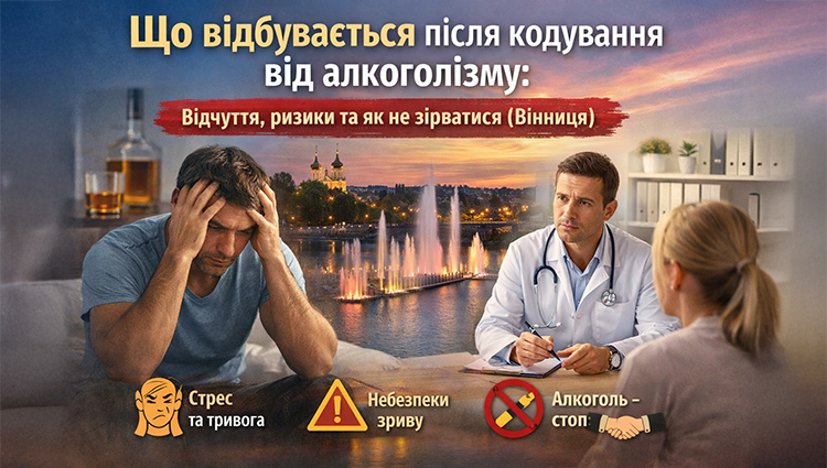 Что происходит после кодирования от алкоголизма: ощущения, риски и как не сорваться (Винница)